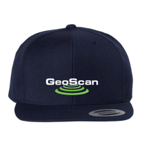 Load image into Gallery viewer, GeoScan Flat Bill Snapback Cap - YP Classics - With Print
