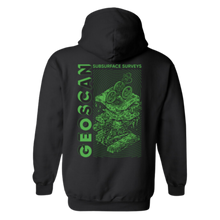 Load image into Gallery viewer, GeoScan Heavy Blend Hooded Sweatshirt with Illustration Graphic
