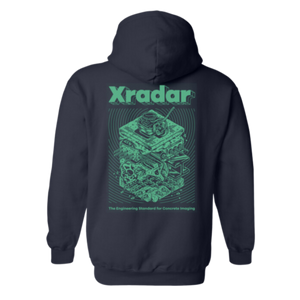 Xradar Heavy Blend Hooded Sweatshirt with Illustration Graphic